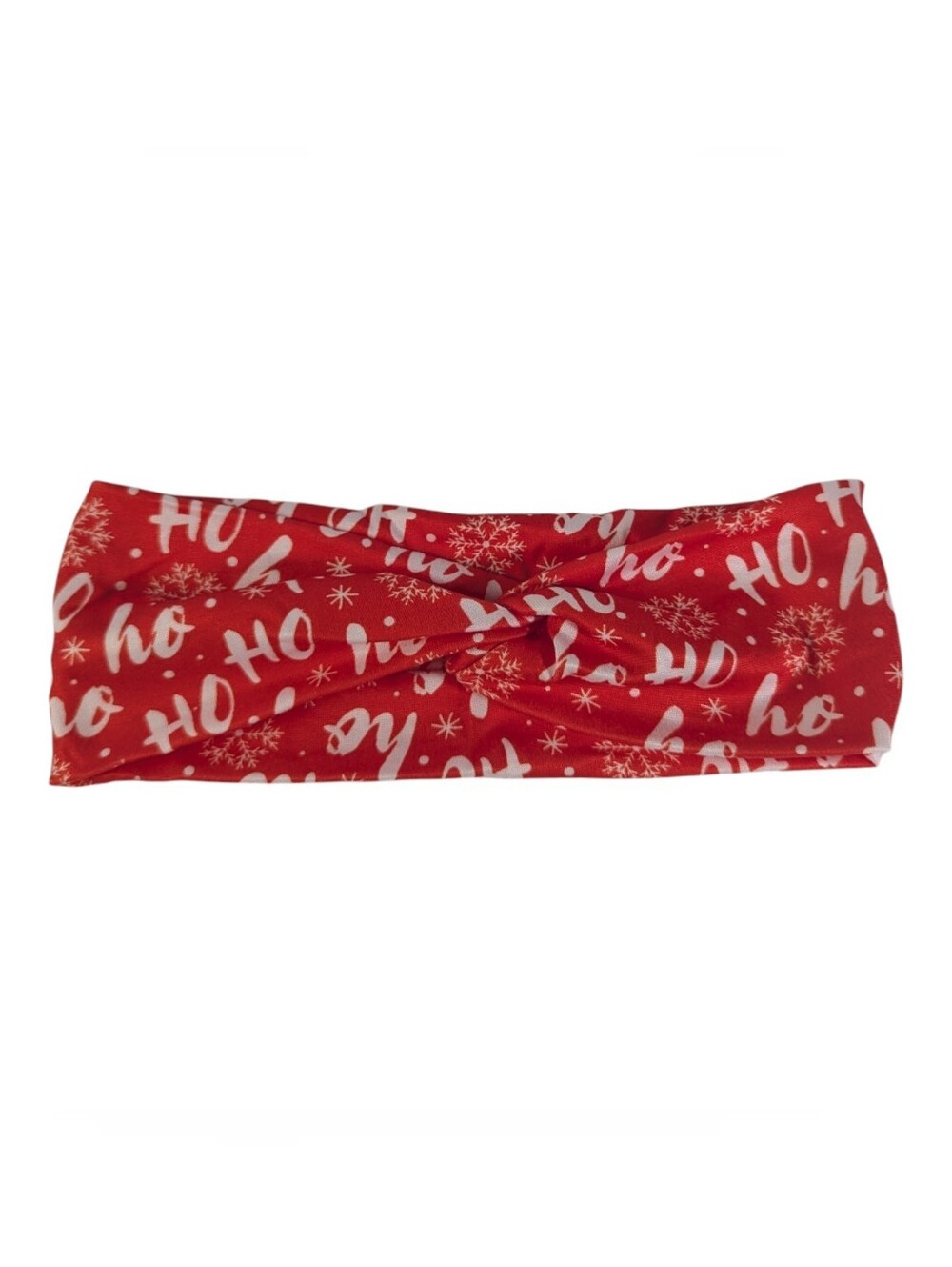 Twisted Headband Holiday 'Ho Ho' Red One Size
